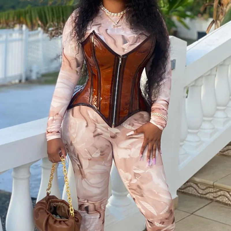 Back Lace Up Brown Corset Strapless See Through Bustier Tops Club Wear Sexy Clear Vintage Corset For Women