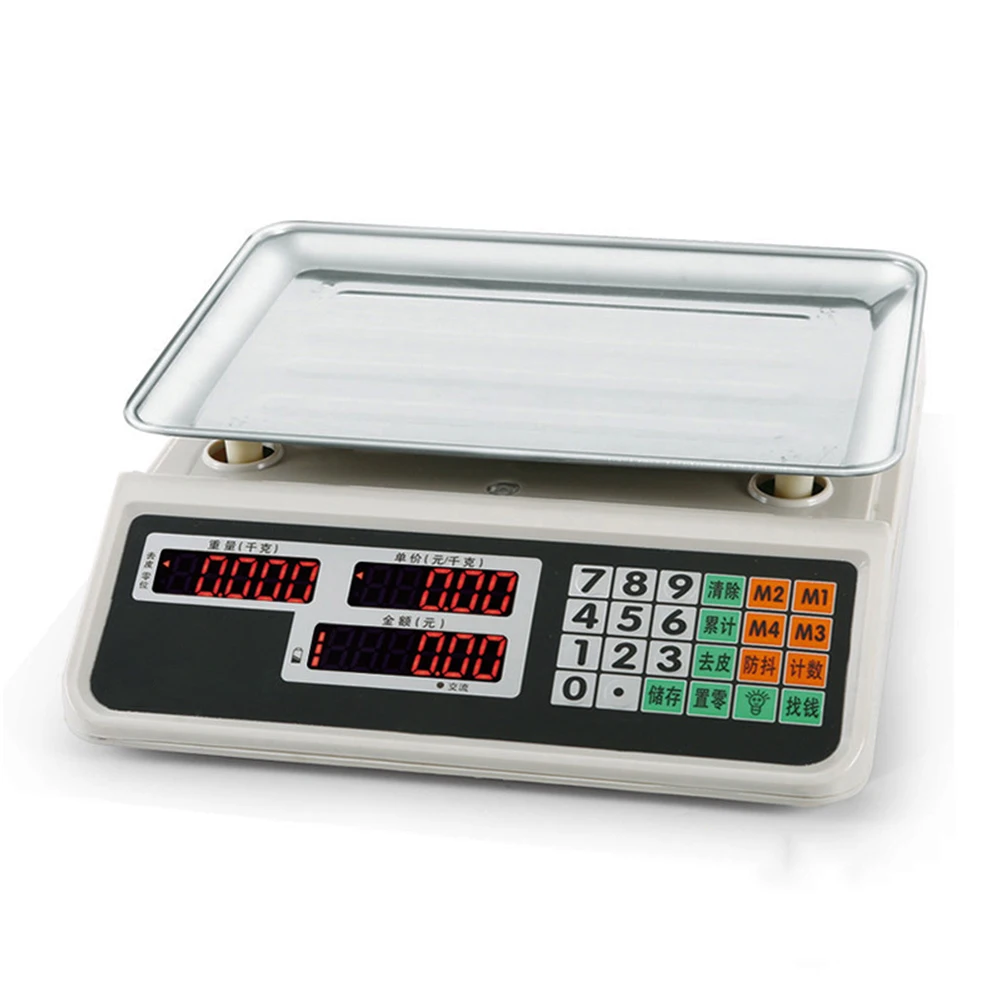 40kg 30Kg electronic price computing weighing scales digital price machine