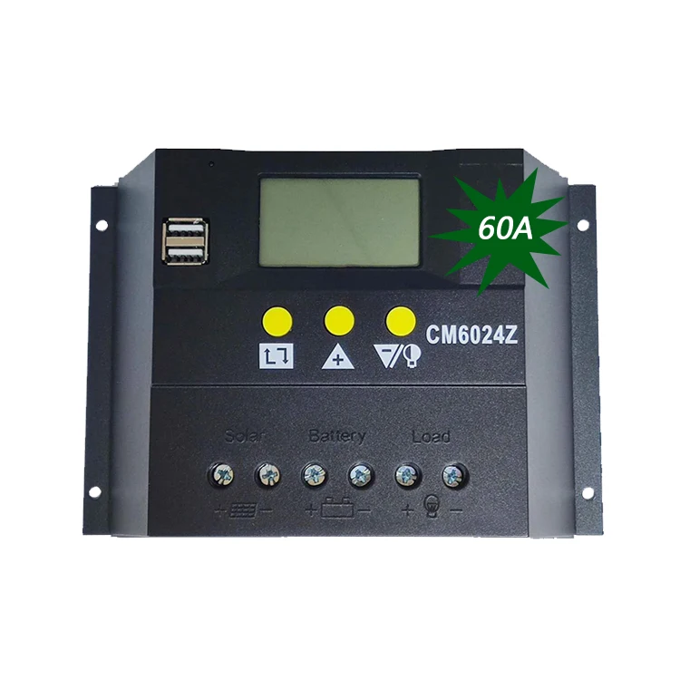 Контроллер заряда солнечной панели 12 В, 24 В, 48 В, 50 А, 60 А, автоматический контроллер заряда Pwm для солнечной системы