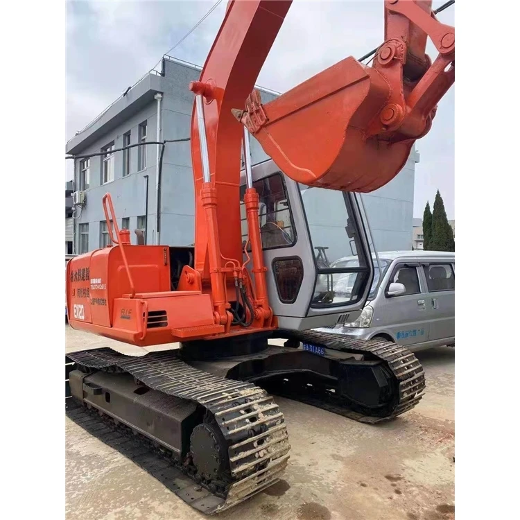 Used Hydraulic hitachi Excavator ex120 Second Hand Crawler construction heavy machine  Ex120 with rotating bucket