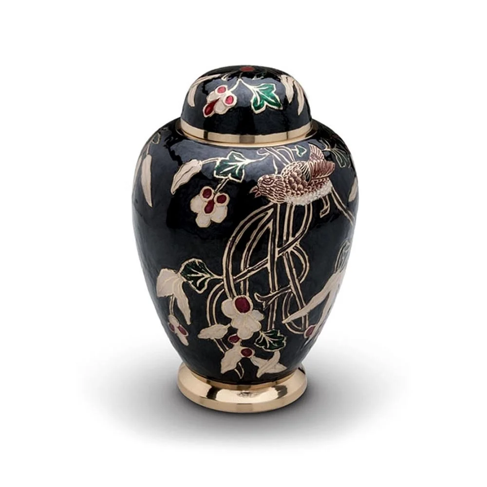 Slate Black Dome Top Cremation Pet Urn for Ashes unique pet urns  Stainless Steel Pet Cremation Urn or Animal Crematory Gifts