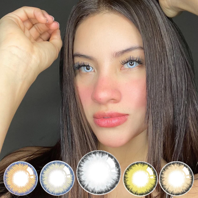 Accept customization nice charming color Meetone Pro crystal korea quality yearly soft eye cosmetic colored contact lenses