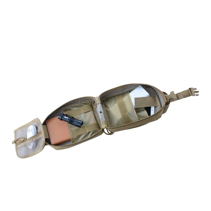 Hot Wholesale Unisex Tactical Medical Bag First Aid Kit with Zipper Closure Polyester Lining for emergency Use