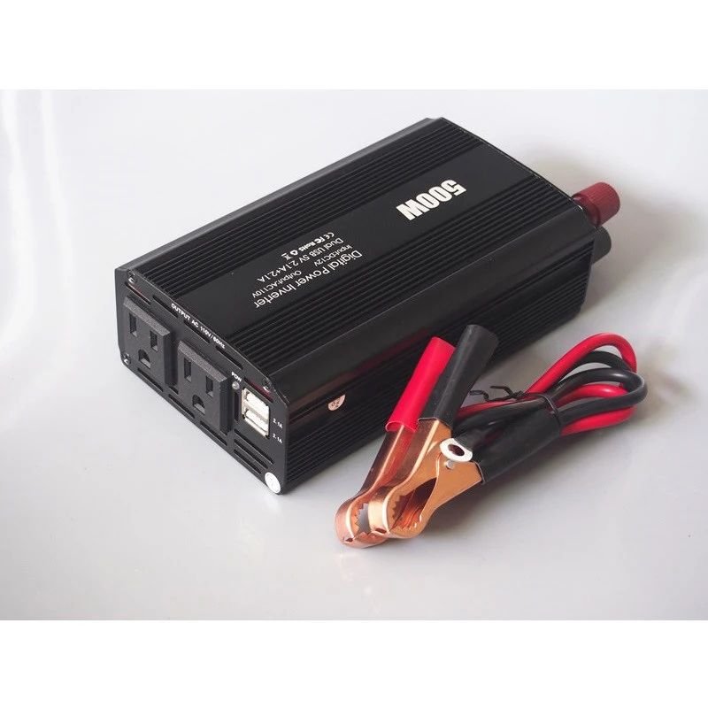Автомобильный инвертор с двумя usb-портами, 500 Вт, от 12 В до 220 В переменного тока, 220 В