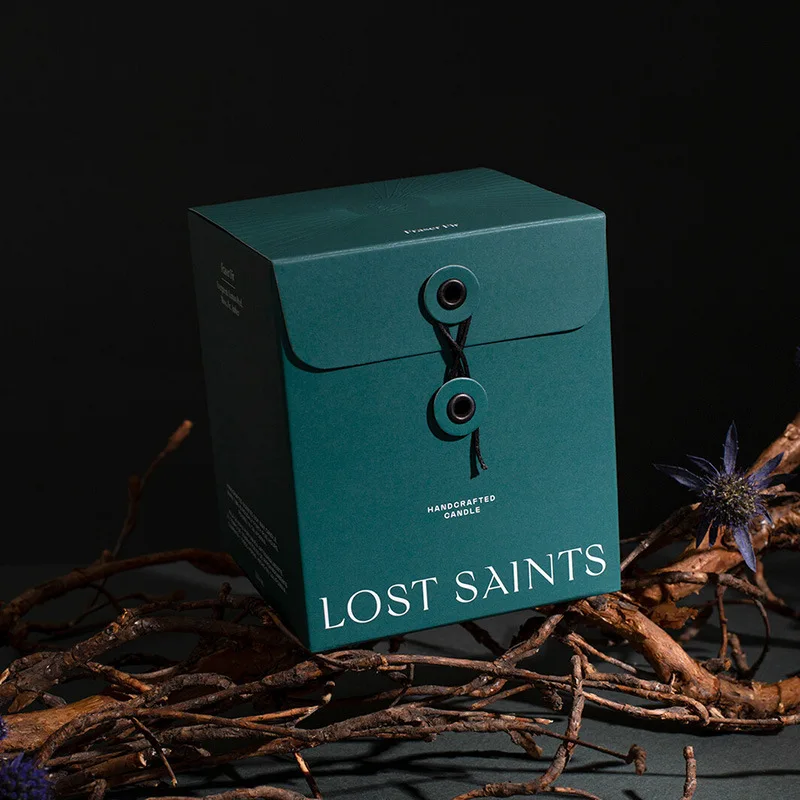 Custom Luxury Empty Square Paper Cardboard Box Candle Jars Gift Candle Box Packaging