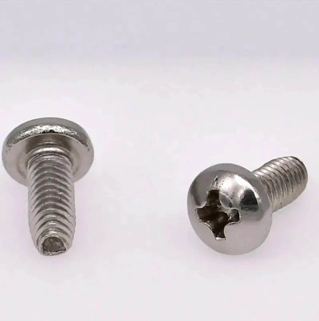 Steel Triangle Tooth Cross Recessed Trail Triangle Screw GB6560 Cross Recessed Pan Head Thread Rolling Screws