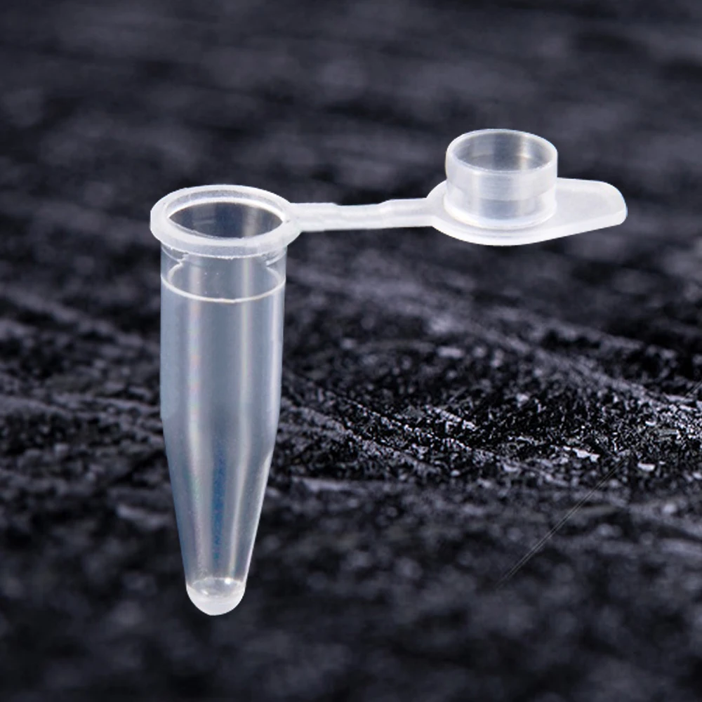 Eco Friendly Factory Direct Supply Plastic PP Material PCR Single Tubes with Flat Cap For Lab Test Use