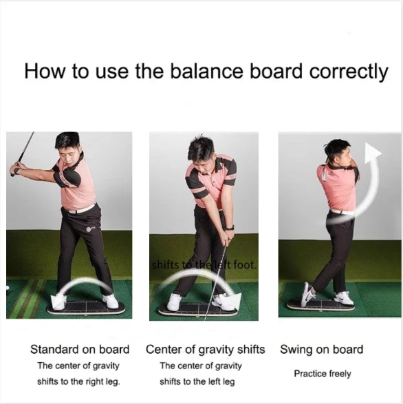 Hot Sale Golf Balance Board Golf Swing Balance Board Golf Putting Trainer Pressure Plate Wooden For Training Aids Practice