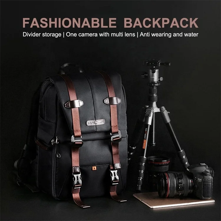 K&F Concept dslr waterproof video camera bag backpack camera support bean bag for camera