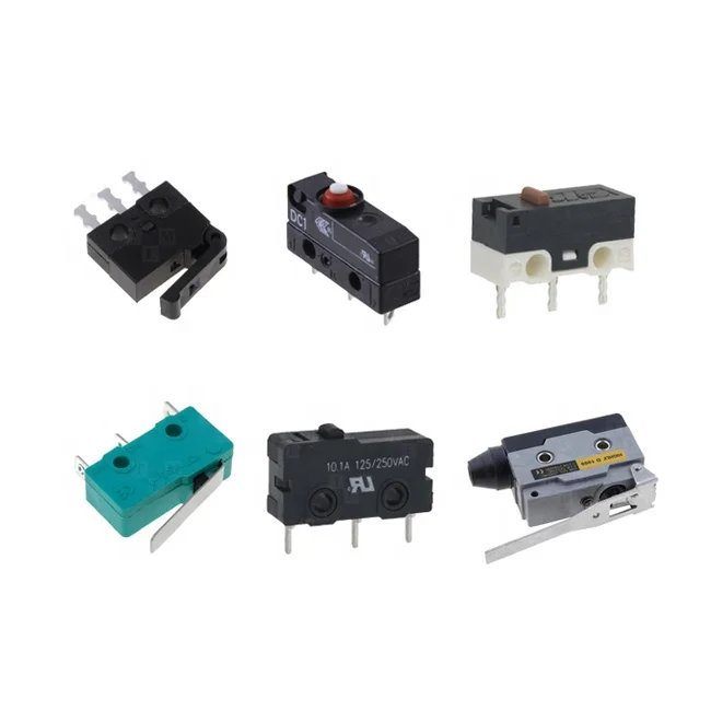 KLS Snap Acting Switch 2A 5A 16A 125V 250V SPDT Miniature Straight left right side pcb terminal 3 pin mini micro switch