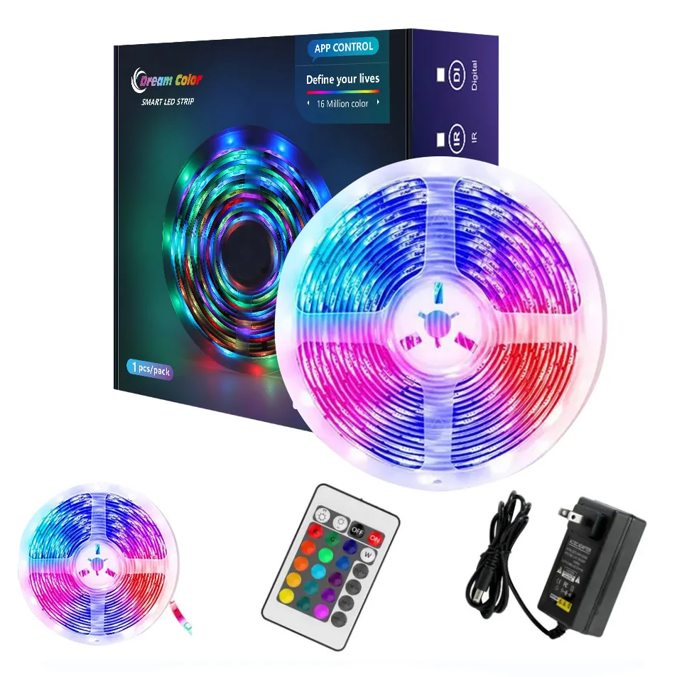 CL Lighting IR Control Indoor Home Decoration 5m 10m SMD 5050 Smart Rgb Led Strip Lights