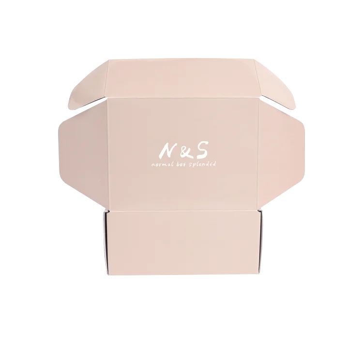 PYX Free Sample Custom Logo White Color Cosmetic Corrugated Packaging The MOQ of 100 pieces Mailer Box Shipping Box Paper Box