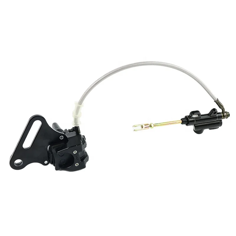 LINGQI Racing Motorcycle Brake Caliper Master Cylinder Pump Brake Caliper For 50cc 70cc 110cc 125cc 140cc SUV Pit Dirt Bike ATV