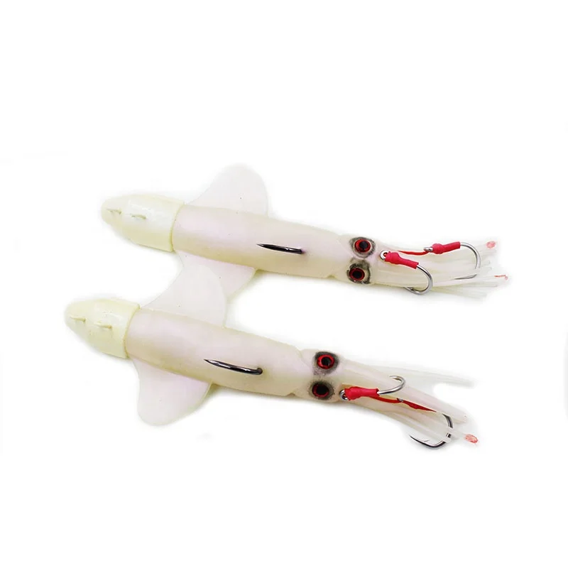 Luminous soft yozuri squid skirts lures superior fishing trolling skirt lure rubber squid octopus soft fishing lures