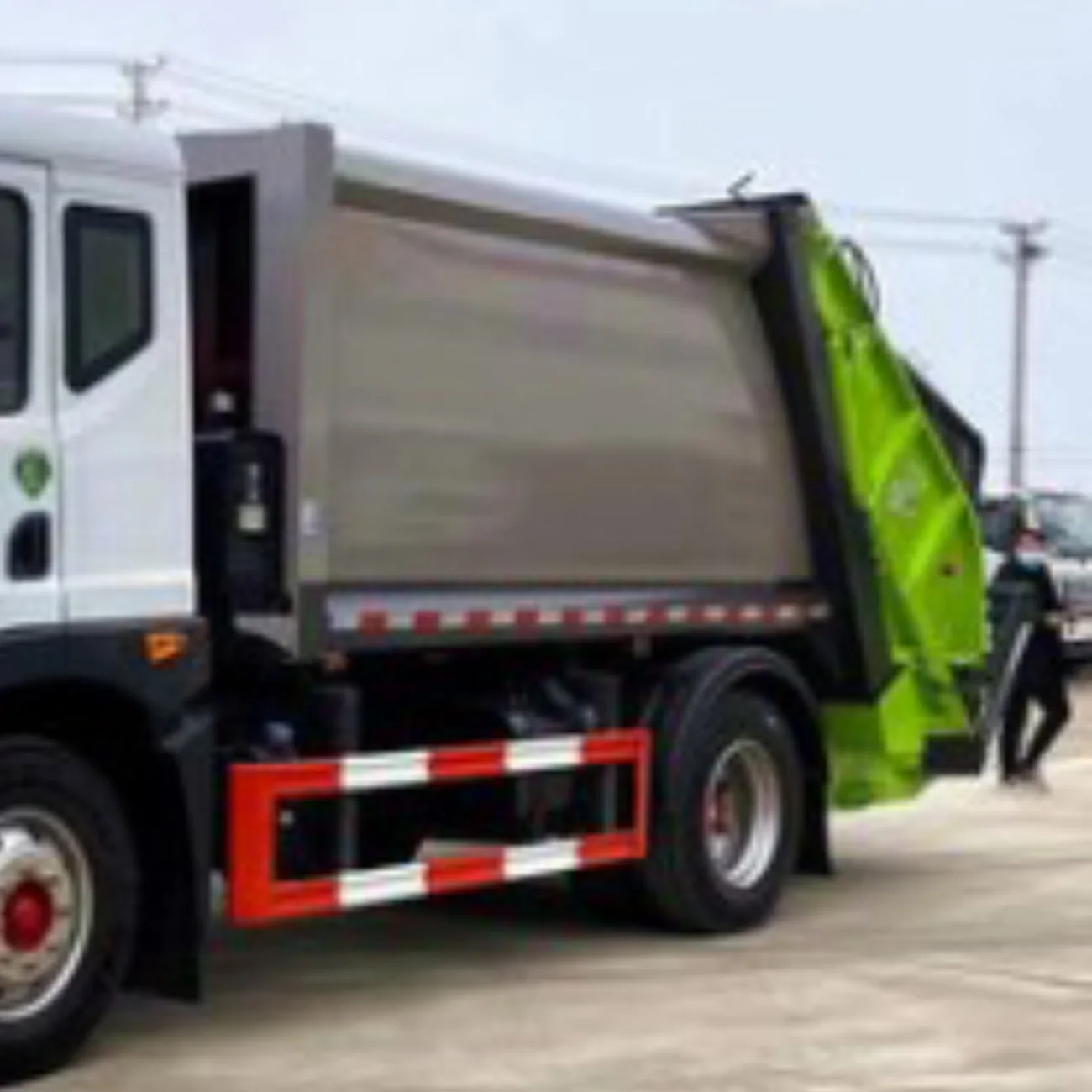 10 ton CNG compressed  plate  Food waste collector truck