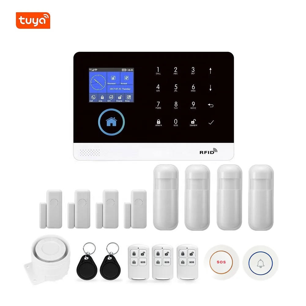 2022 GSM Wireless Intrusion GSM House Alarm Anti Theft Alarm System for Mobile APP Control