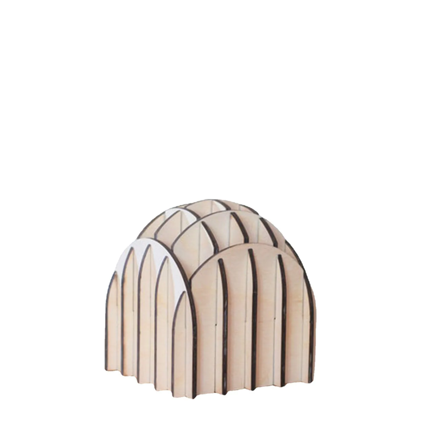 New cross-border Art Decorative Pen Pot creative wood DIY Art handmade Pen container for home decoration