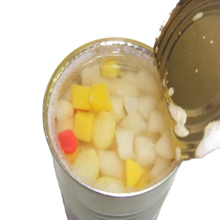 canned fruit cocktail mixed fruit  fresh fruit with Easy Open Lid/Normal Lid