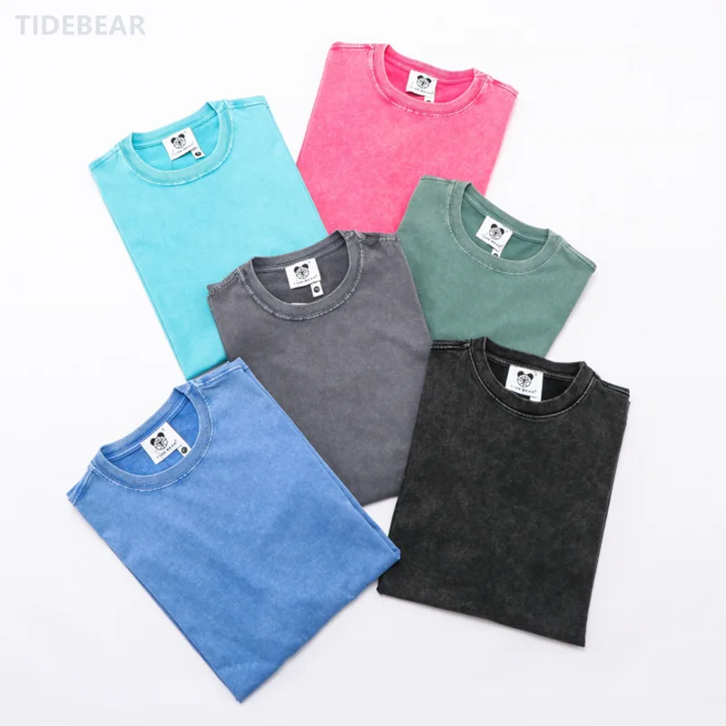 AIPA Fashion New High Street Male Teenager Custom Tops Camisetas Washed Fire Demon Printed Casual T-shirt For Men