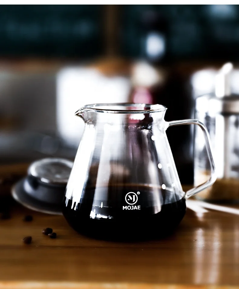 Профессиональный производитель инструменты для кофе и чая 600 мл высокая емкость из боросиликатного