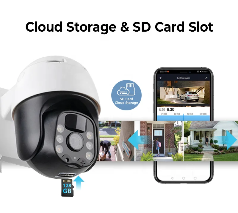 24/7 full-color night vision outdoor network solar panel camera 3MP 12000mAh rechargeable battery solar powered 4g ptz camera