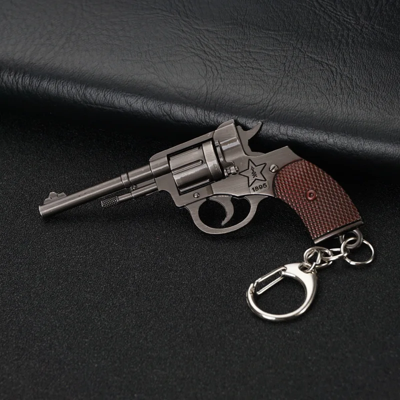 2022 Popular game cool handgun decoration Cross fire metal Mini Pistol shape Key Ring metal gun keychain for bag
