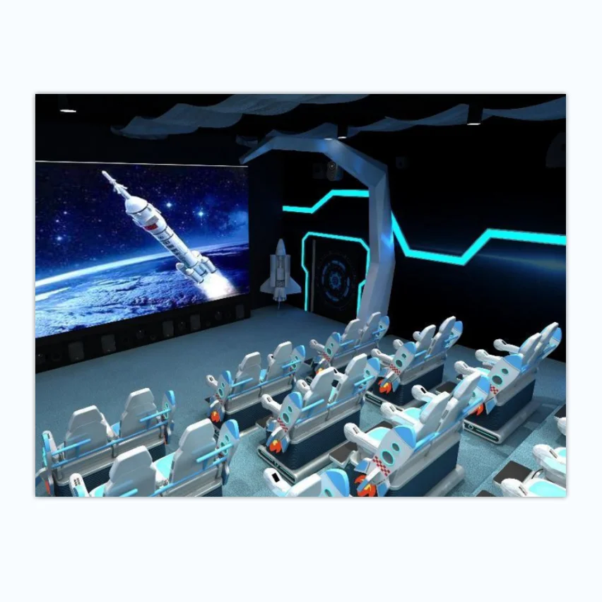 Indoor  3D Holographic Railway Cinema Immersive Roller Coaster 4D 5D Rail Theatre Track Cinema For Adult and Kids