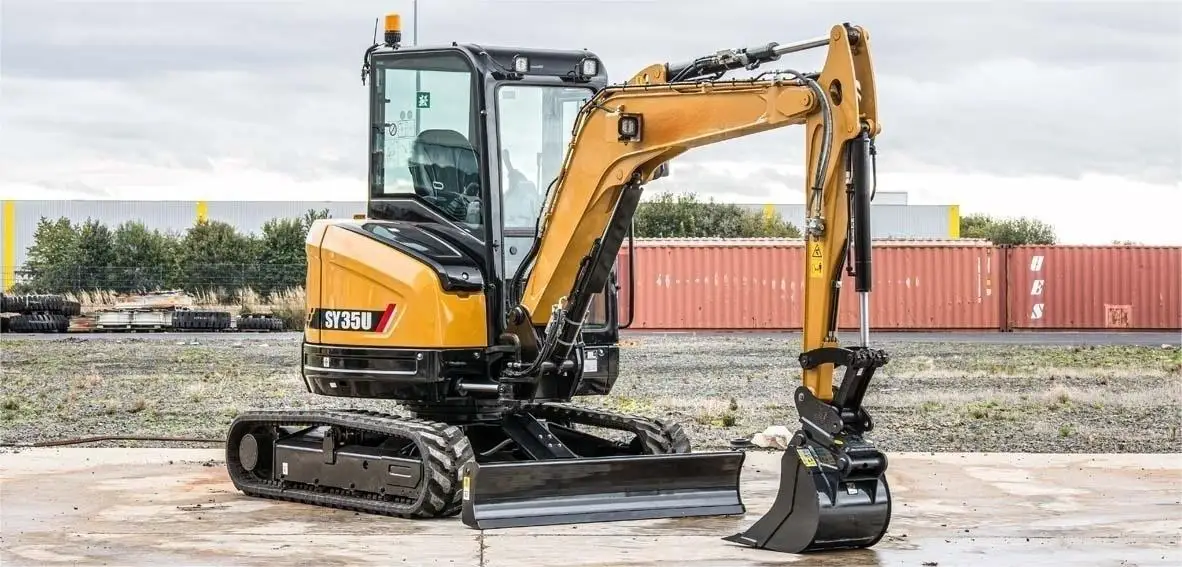 3.5 ton SY35U Mini Cralwer Excavator With Yanmar Engine Small Hydraulic Digger