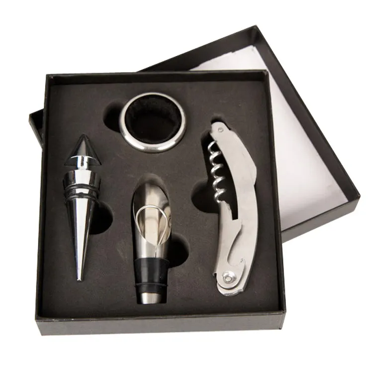 Professional Wine Lovers Wine Tasting Kit 4-piece Corkscrew Wine Opener Set