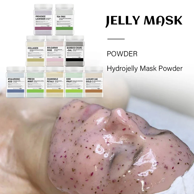 14 Flavors Jelly Clay Lavender Whitening Anti Wrinkle Facial Mask Organic Peel Off Powder 650g Natural Jelly Face Mask Powder