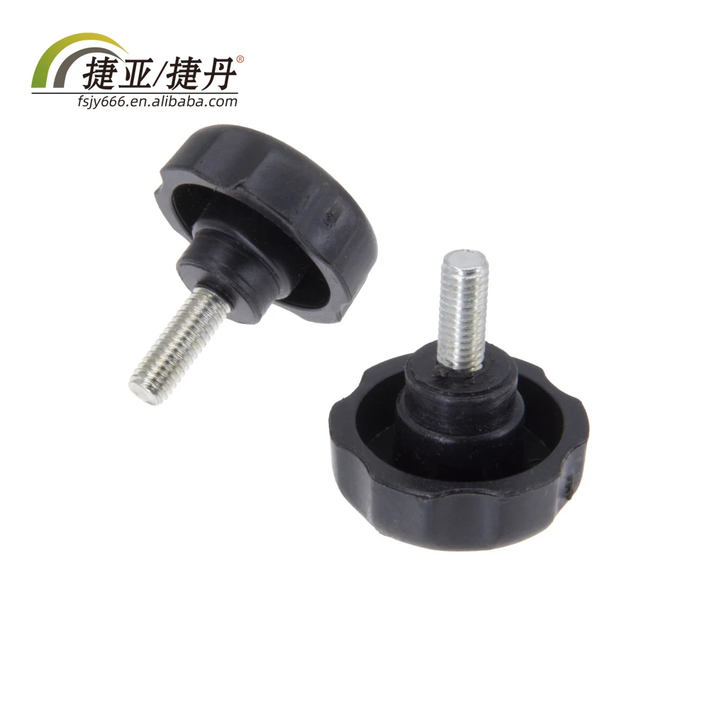 Knurled Knob Thumb Female Thread Screw Star Knob Clamp With Pad