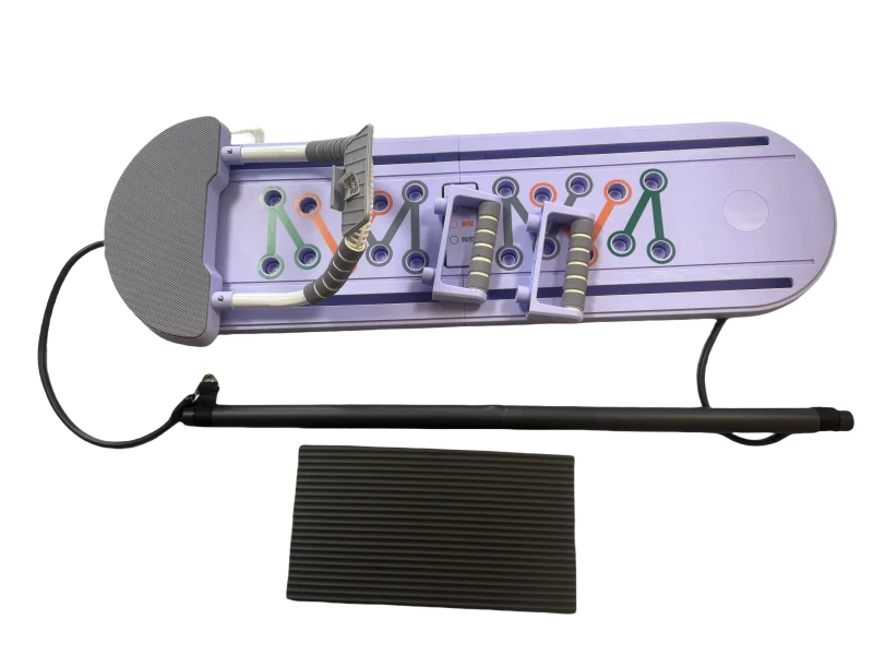 Multi-function Exercise Board fitness board Pilates training board  AB WHEEL pilates bar with resistance band