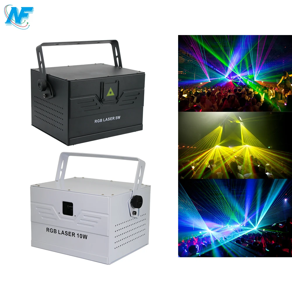 Professional dmx laser projector lazer 3W 5W full color laser light animation party show for night club bars