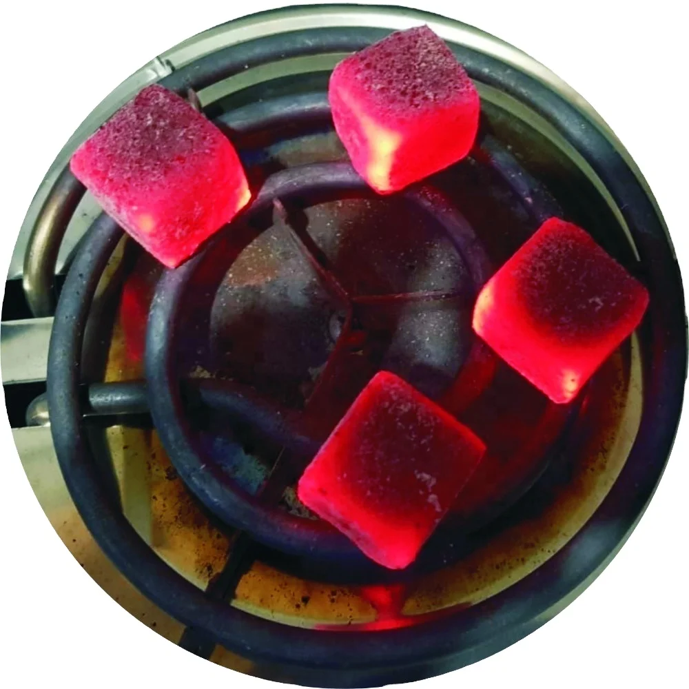 
 Брикет кубической формы для кальяна/водопроводной трубы из Индонезии, высокое качество, изготовленный из 100% чистого кокосового угля  