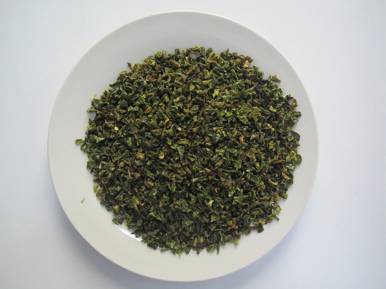 Дегидратированный зеленый перец 3x3/6x6/9x9 мм