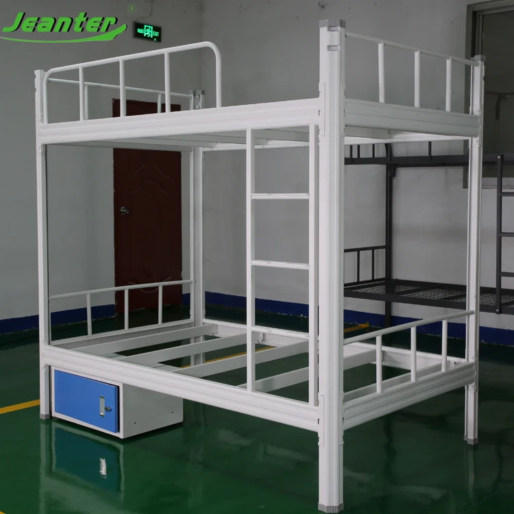 Guangzhou Manufacturer Metal Bunk Bed Storage Loft Bunk Bed With Desk