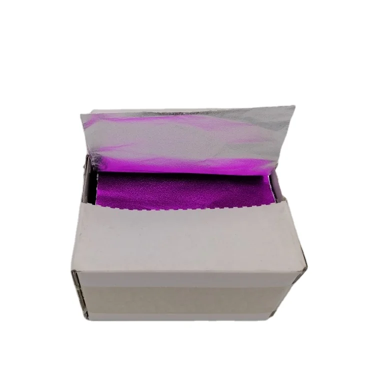 Pre  cut folded hair colorful foil sheet embossed pop up foil sheet