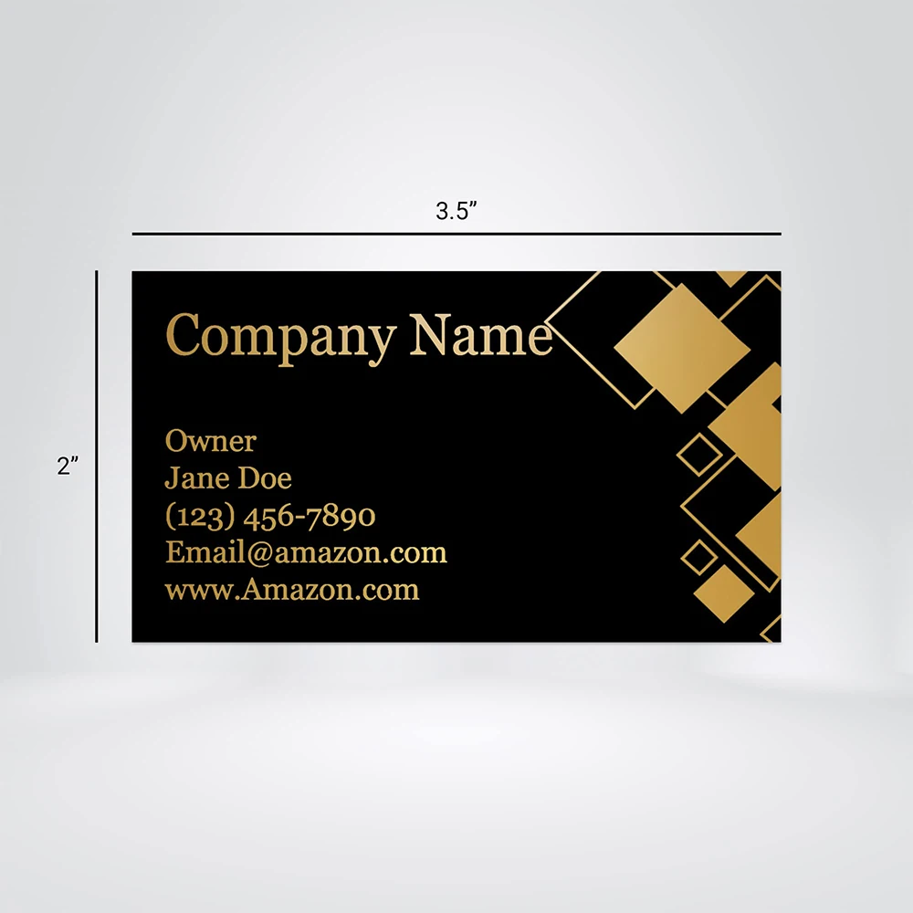Customized Offset Printing Gold Silver Foil Business Cards Matte Finishing Paper Custom Business Cards