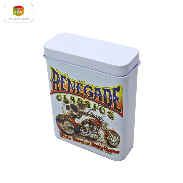 Hot sale tin cigarette box food grade Cigar tin case metal tobacco box