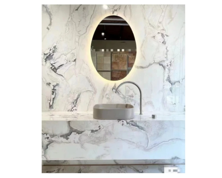 Namib Aurora Marble Backlighting kitchen Counter Dover White Marble For Bathroom Vanity Top