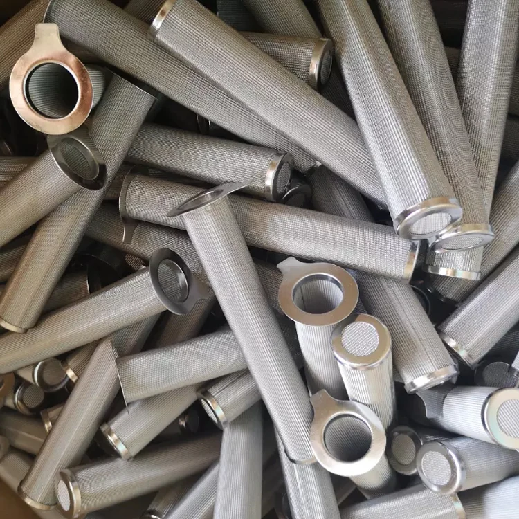 stainless steel woven wire mesh strainer filter screen bucket chinese manufacturer pipe strainer