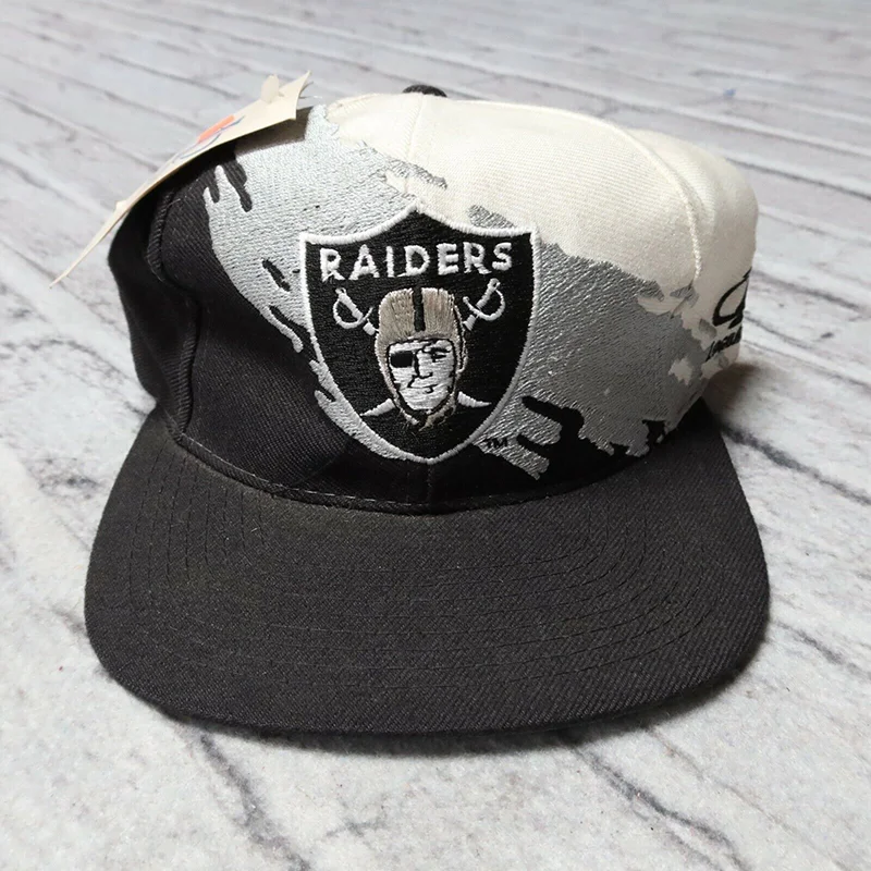 Flat Brim Custom Embroidery 6 Panels Baseball Caps Gorras Vintage Athletic Splash Snapback Cap