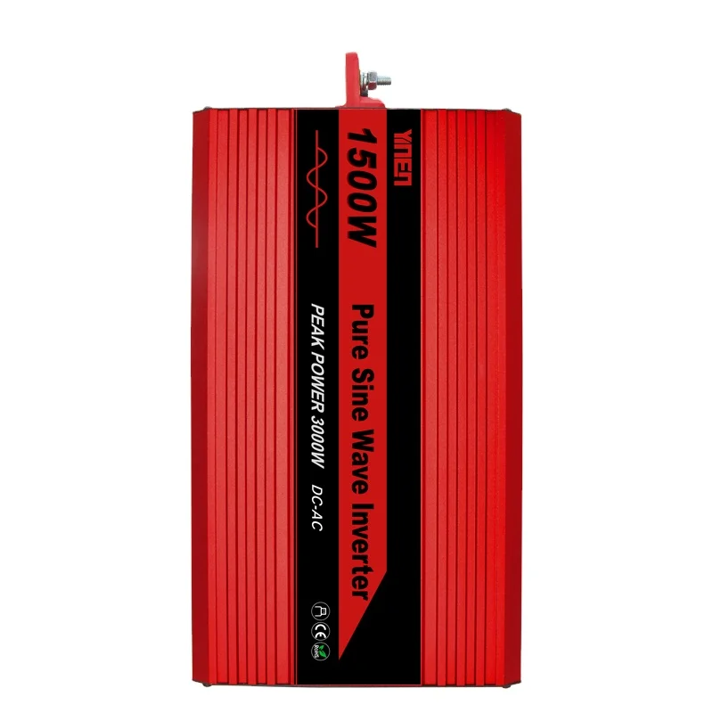 Factory Direct Sale red  5k Watt Pure Sine Wave Inverter 5000W 12V to 220V Power Inverters Converters