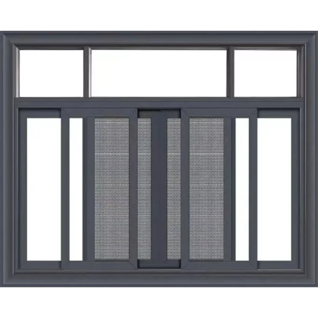 Triple Pane Double Glass Thermal Break Large Size Windows For Houses PVC Sliding Window Aluminium Windows