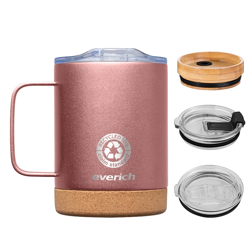 BPA free tumblers 18/8 stainless steel vacuum insulated customization color 12/24oz capacity with cork bottom