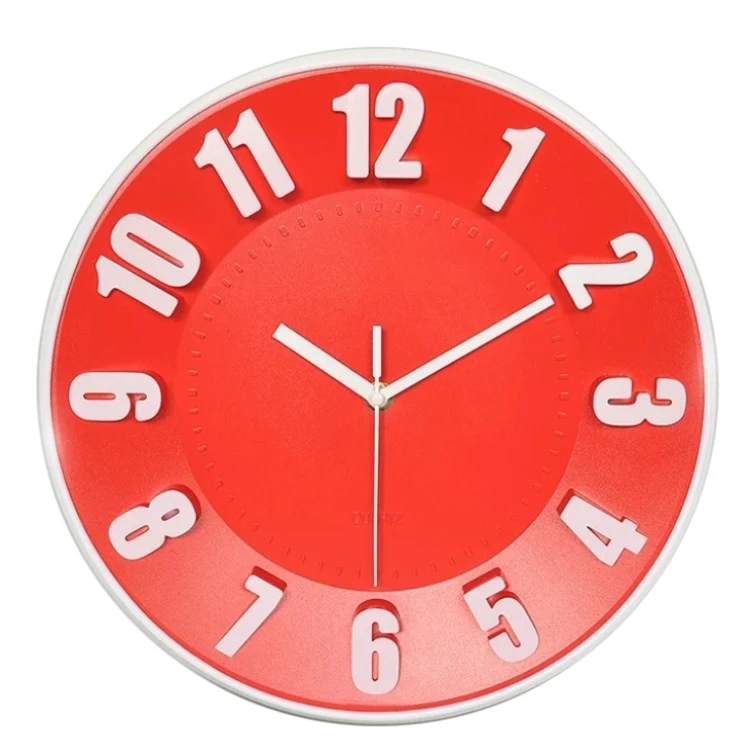 Factory Wholesale 3D plastic Wall Clock  Hot Sales Plastic Clock Instock Bargain Buys