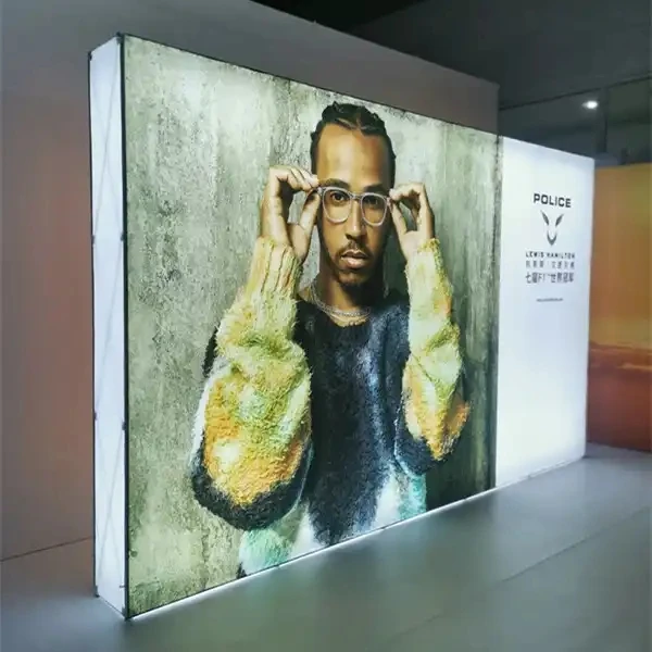 Tradeshow exhibition poster light box display tension led LIGHT BOX advertising outdoor SEG pop up led fabric light box sign