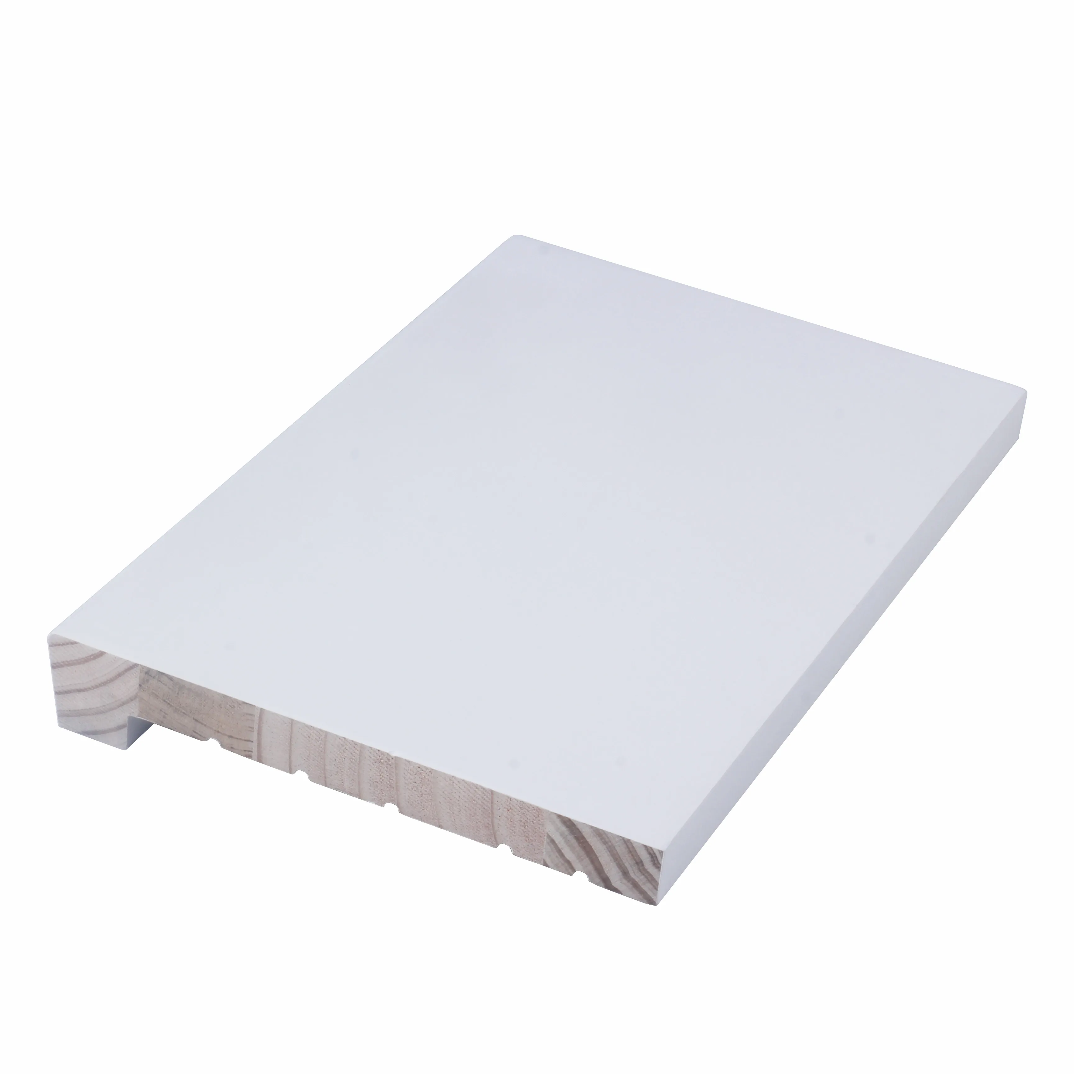 White Gesso Primed Finger Joint Radiata Pine Chinese Fir Solid Wood Customizable Window Sill Window And Door Frame