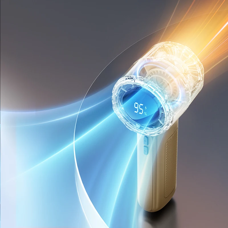 zaiwan OEM logo custom portable USB mini handheld fan plastic rechargeable 1500mAh battery double blades mini desk fan