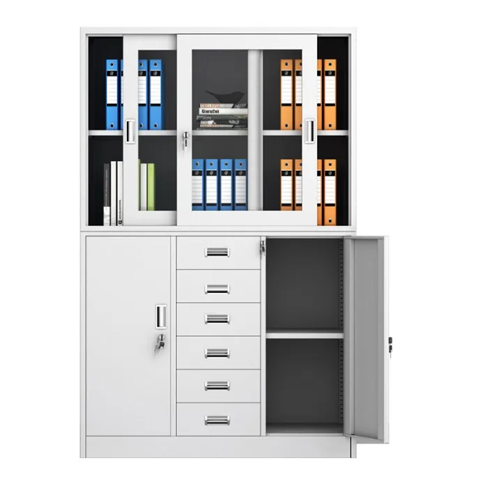 6 drawer steel cabinet with lock for high quality confidential document storage